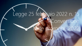 Legge 25 febbraio 2022 n. 15 Legge 25 febbraio 2022 n. 15