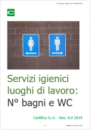 Servizi igienici luoghi di lavoro: N° bagni e WC