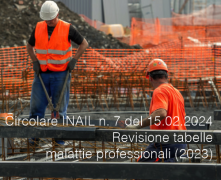 Circolare INAIL n. 7 del 15 Febbraio 2024 Circolare INAIL n. 7 del 15 Febbraio 2024