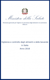 Vigilanza e controllo degli alimenti e bevande in Italia anno 2018