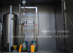 Parere CIG richiesta di utilizzo nuovo odorizzante - 14.12.2021 Parere CIG richiesta di utilizzo nuovo odorizzante - 14.12.2021