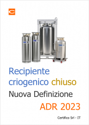 ADR 2023 | Recipiente criogenico chiuso - Nuova definizione | Note