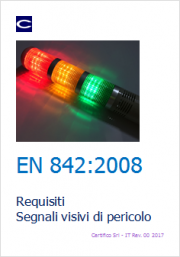 EN 842:2008 Requisiti Segnali visivi di pericolo