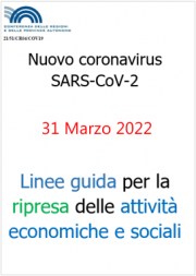 Linee guida Regioni e PA per la riapertura delle attività | 31.03.2022