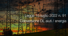 Legge 15 luglio 2022 n. 91 Legge 15 luglio 2022 n. 91