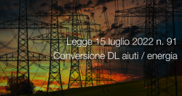 Legge 15 luglio 2022 n. 91