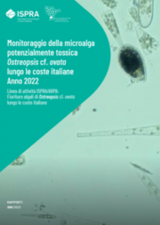 Monitoraggio della microalga potenzialmente tossica Ostreopsis - Anno 2022