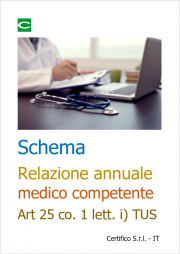 Schema di Relazione annuale medico competente