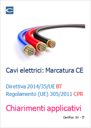 Cavi Elettrici: Marcatura CE