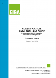 EIGA Doc 169/2025 - Guide CLP Classification and Labelling EIGA Doc 169/2025 - Guide CLP Classification and Labelling