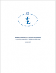 Rapporto annuale Ispettorato Nazionale del Lavoro 2017