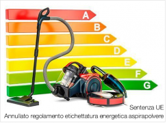 Sentenza UE | Annullato regolamento etichettatura energetica aspirapolvere