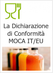 Dichiarazione di Conformità MOCA IT/EU per tipologia di materiale