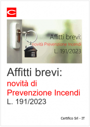 Affitti brevi: novità di Prevenzione Incendi L. 191/2023