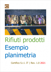 Rifiuti prodotti: Esempio planimetria Rifiuti prodotti: Esempio planimetria