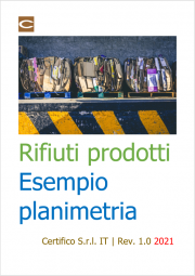 Rifiuti prodotti: Esempio planimetria