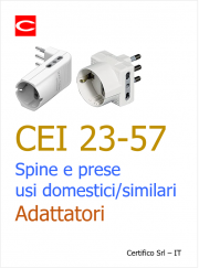 CEI 23-57 Spine e prese per usi domestici e similari - Adattatori 2020