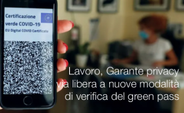 Lavoro, Garante privacy: via libera a nuove modalità di verifica del green pass