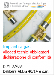 Dichiarazione di conformità e allegati obbligatori impianti gas