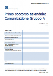 Comunicazione Primo Soccorso (D. 388/2003 Art. 1 c2)