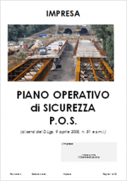 Modello POS: Piano Operativo Sicurezza