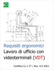 Requisiti ergonomici per il lavoro di ufficio con videoterminali (VDT) Requisiti ergonomici per il lavoro di ufficio con videoterminali (VDT)