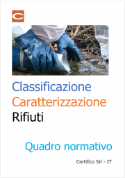 Classificazione e caratterizzazione dei rifiuti: quadro normativo