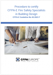 Procedure to certify CFPA-E Fire Safety Specialists in Building Design