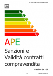 APE: Sanzioni e Validità contratti compravendita immobiliare