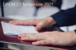 DPCM 23 Settembre 2021