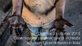 Delibera 31 ottobre 2019 | Commissione di inchiesta condizioni di lavoro