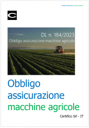 Nuovo obbligo di assicurazione per le macchine agricole