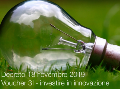 Decreto 18 novembre 2019 | Voucher 3I - investire in innovazione