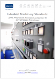 Industrial Machinery Standards: NFPA 79 for North America in comparison to IEC / EN 60204-1 for Europe Industrial Machinery Standards: NFPA 79 for North America in comparison to IEC / EN 60204-1 for Europe