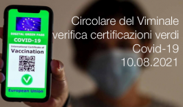 Circolare del Viminale sulla verifica delle certificazioni verdi Covid-19