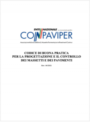 Codice di buona pratica progettazione e controllo massetti e pavimenti