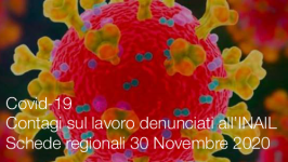 Covid-19 | Contagi sul lavoro denunciati all’INAIL: Schede regionali 30 Novembre 2020