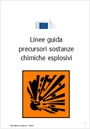 Guidelines marketing and use of explosives precursors Guidelines marketing and use of explosives precursors