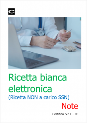 Ricetta bianca elettronica (Ricetta NON a carico SSN) / Note