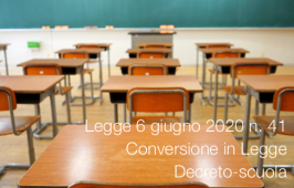 Legge 6 giugno 2020 n. 41 