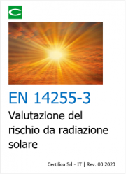 EN 14255-3 | Valutazione del rischio da radiazione solare