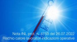 Nota INL prot. n. 4753 del 26.07.2022