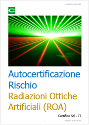 Modello Autocertificazione rischio ROA | Giustificata