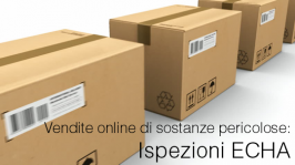 Vendite online di sostanze pericolose: Ispezioni ECHA