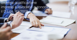 Definizione sistema di qualificazione imprese e lavoratori autonomi Definizione sistema di qualificazione imprese e lavoratori autonomi