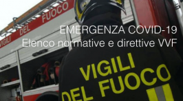 EMERGENZA COVID-19: elenco normative VVF EMERGENZA COVID-19: elenco normative VVF