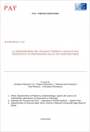 La prevenzione del disagio termico da DPI delle vie respiratorie La prevenzione del disagio termico da DPI delle vie respiratorie