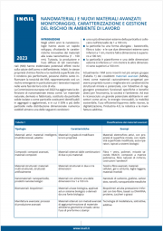 Nanomateriali e nuovi materiali avanzati | Gestione del rischio in ambiente di lavoro Nanomateriali e nuovi materiali avanzati | Gestione del rischio in ambiente di lavoro