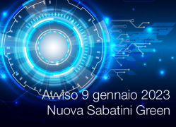 Avviso 9 gennaio 2023 - Nuova Sabatini Green Avviso 9 gennaio 2023 - Nuova Sabatini Green