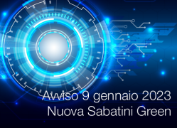 Avviso 9 gennaio 2023 - Nuova Sabatini Green